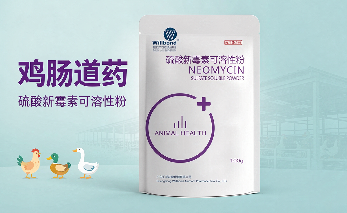 鸡肠道药硫酸新霉素可溶性粉,汇邦兽药厂家。